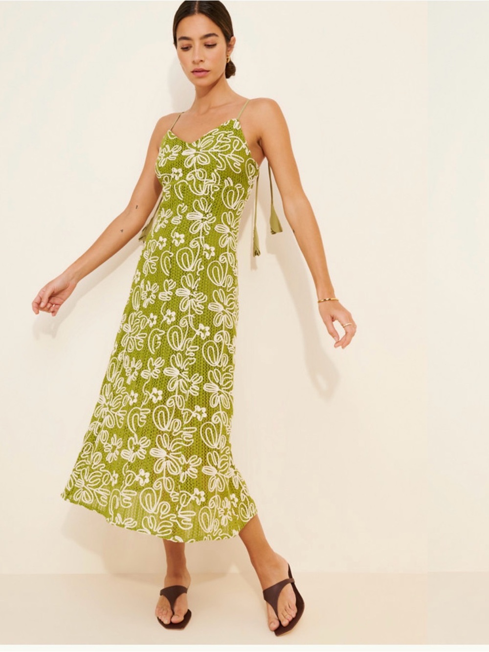 EUC Adelyn Rae Trina Corded Textured Slip Dress